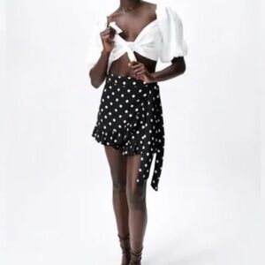 Zara polka dot skort